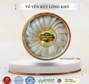 YẾN RÚT LÔNG KHÔ NGUYÊN TỔ 